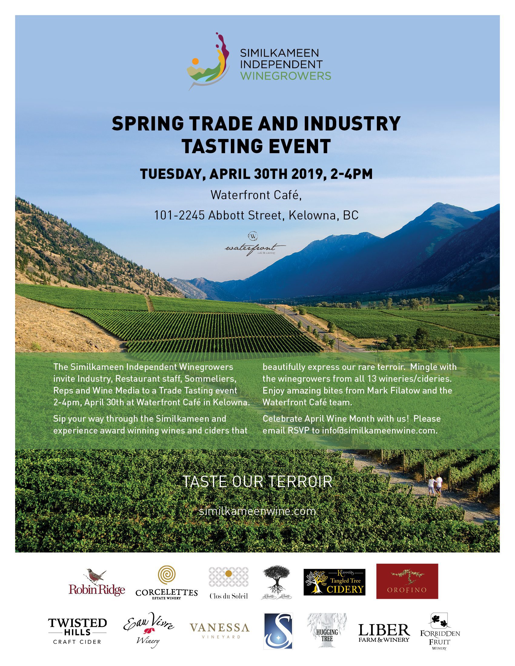 Spring Trade and Industry Tasting Event poster